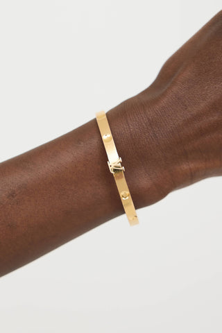 Louis Vuitton18K Yellow Gold Empreinte Bangle