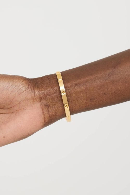 Louis Vuitton18K Yellow Gold Empreinte Bangle