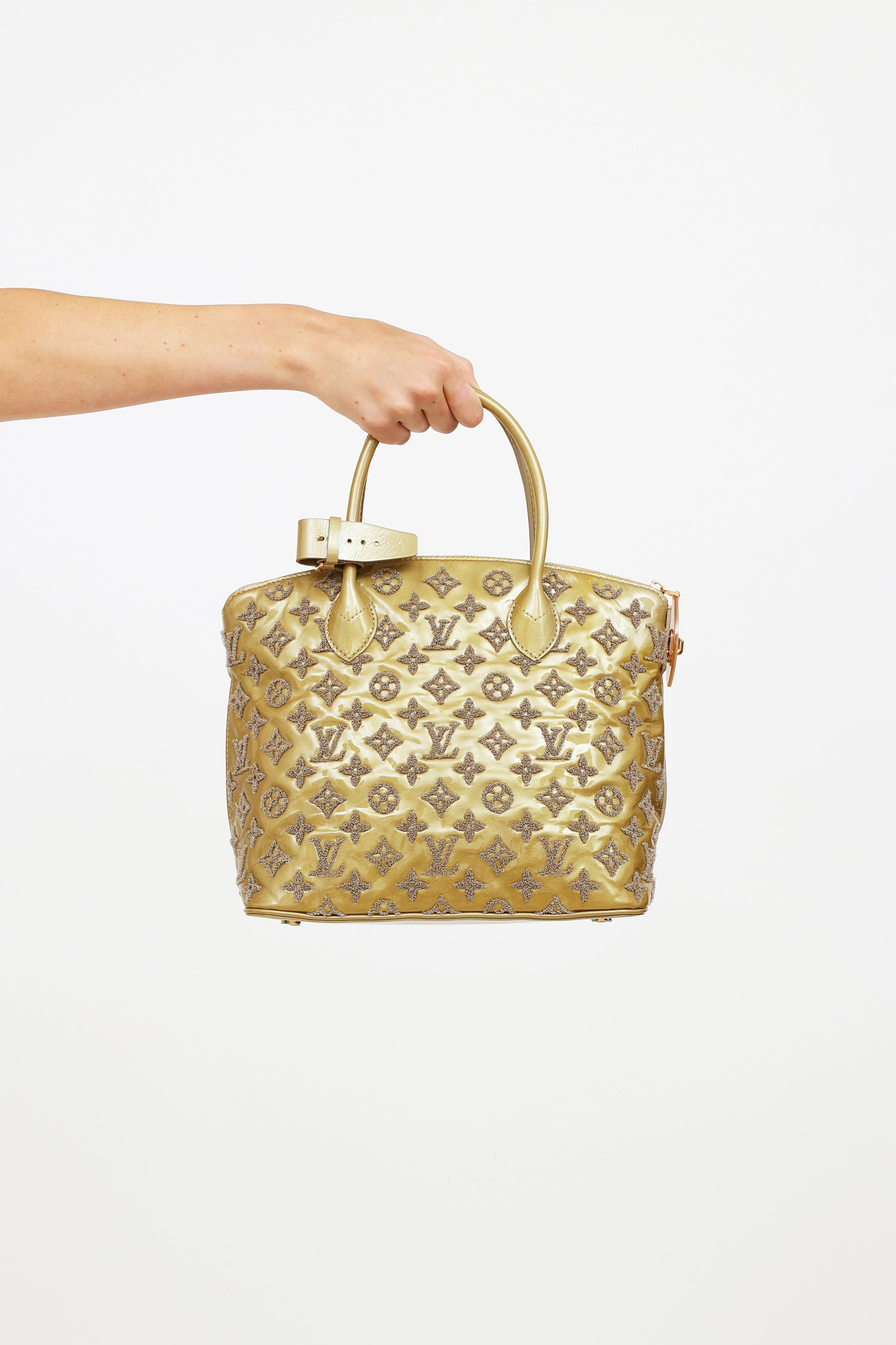 Louis Vuitton // 2011 Gris Fascination Lockit Bag – VSP Consignment