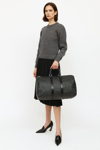 Louis Vuitton 2017 Damier Graphite Keepall Bandouliere 45 Bag