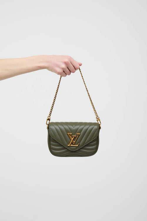 Louis Vuitton Leather New Wave Quilted Pochette