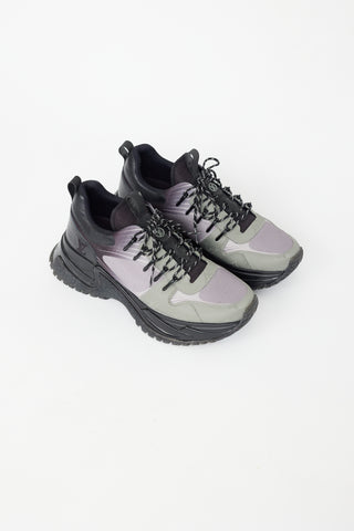 Louis Vuitton Grey & Black Run Away Pulse Sneaker