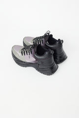Louis Vuitton Grey & Black Run Away Pulse Sneaker