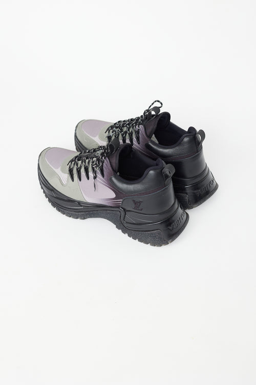 Louis Vuitton Grey & Black Run Away Pulse Sneaker