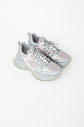 Louis Vuitton Grey & White Run Away Pulse Sneaker