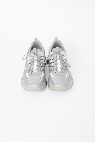 Louis Vuitton Grey & White Run Away Pulse Sneaker