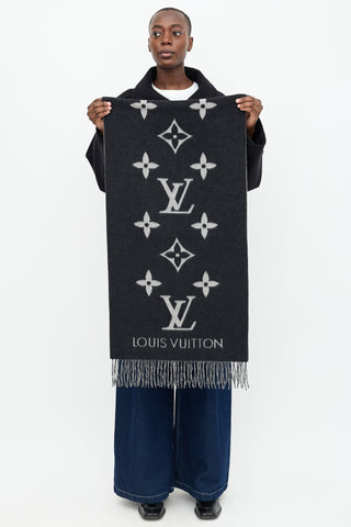 Louis Vuitton Cashmere Monogram Reykjavik Scarf
