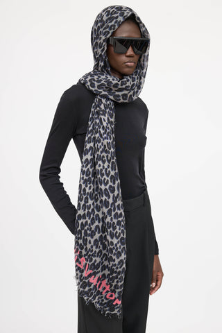 Louis Vuitton X Stephen Sprouse Patterned Cashmere Scarf