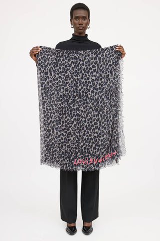 Louis Vuitton X Stephen Sprouse Patterned Cashmere Scarf