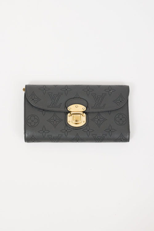 Louis Vuitton Grey Monogram Leather Amelia Mahina Wallet