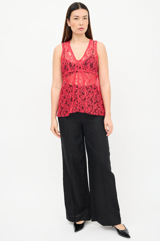 Louis Vuitton Lace Sleeveless Top