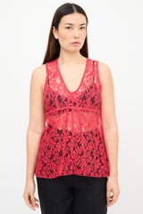 Louis Vuitton Lace Sleeveless Top