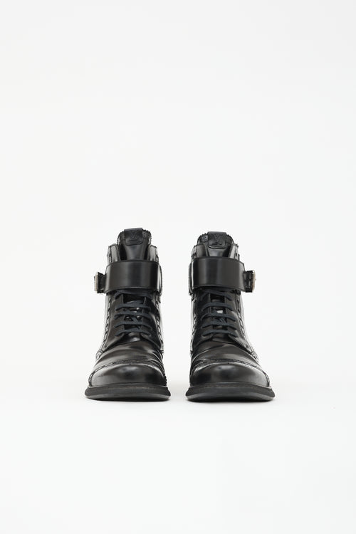 Louis Vuitton Leather Brogue Boot