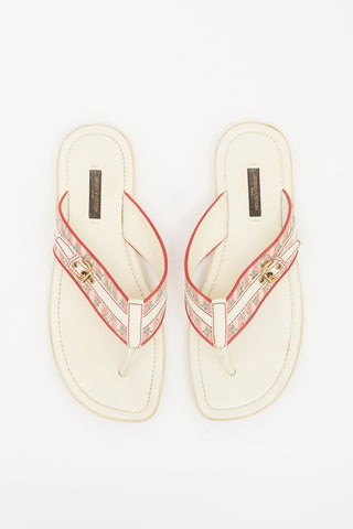 Louis Vuitton Leather Monogram Sandal
