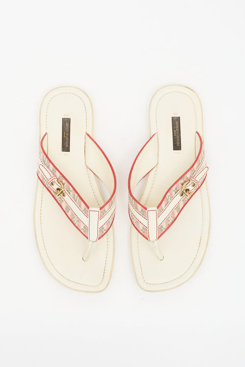 Louis Vuitton Leather Monogram Sandal