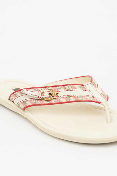 Louis Vuitton Leather Monogram Sandal