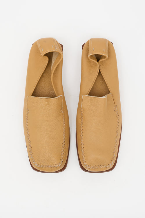 Louis Vuitton Leather Square Toe Loafer
