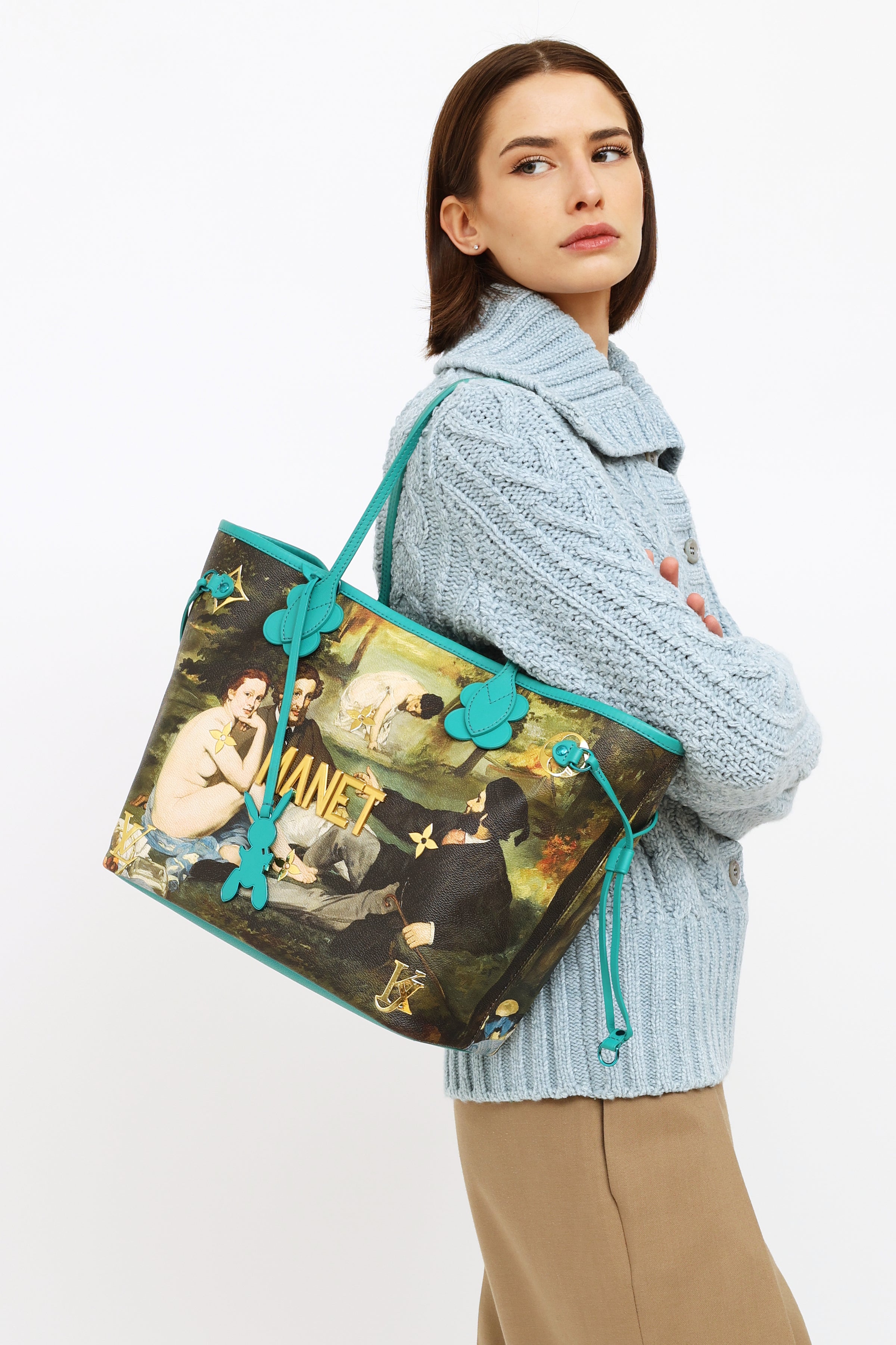 Louis Vuitton x Jeff Koons Speedy Edouard Manet Masters 30 Emerald  Multicolor in Coated Canvas with Brass - US
