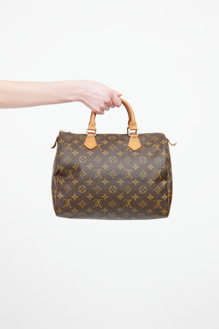 Louis Vuitton Brown Speedy 30 Monogram Bag