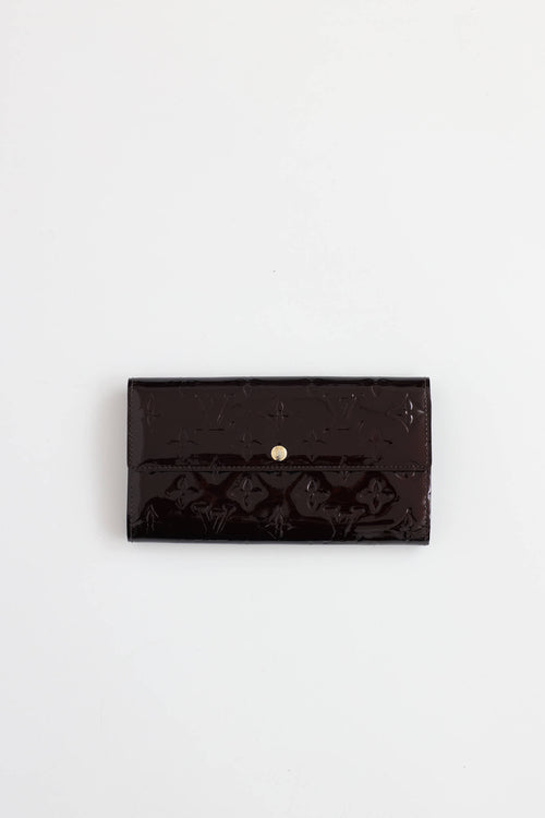 Louis VuittonMonogram Vernis Patent Sarah Wallet