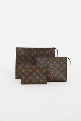 Louis Vuitton Monogram Trio Toiletry Pouch Set