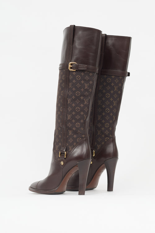 Louis Vuitton Monogram Canvas & Leather Jodie Boot