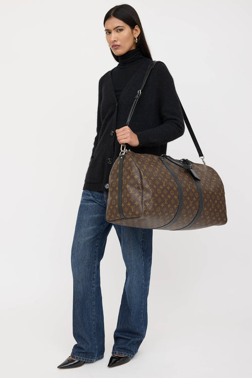 Louis Vuitton Monogram Keepall 55 Bandoulière Bag
