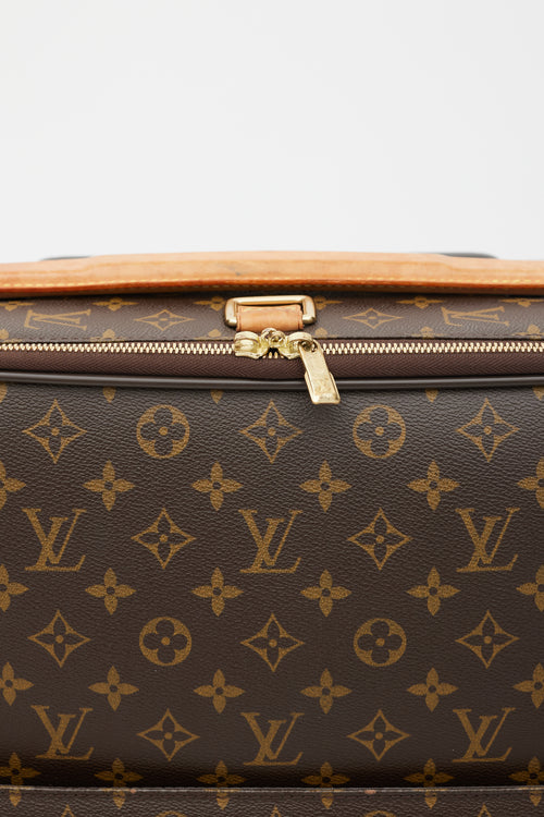 Louis Vuitton Brown & Gold Pégase 55 Monogram Suitcase