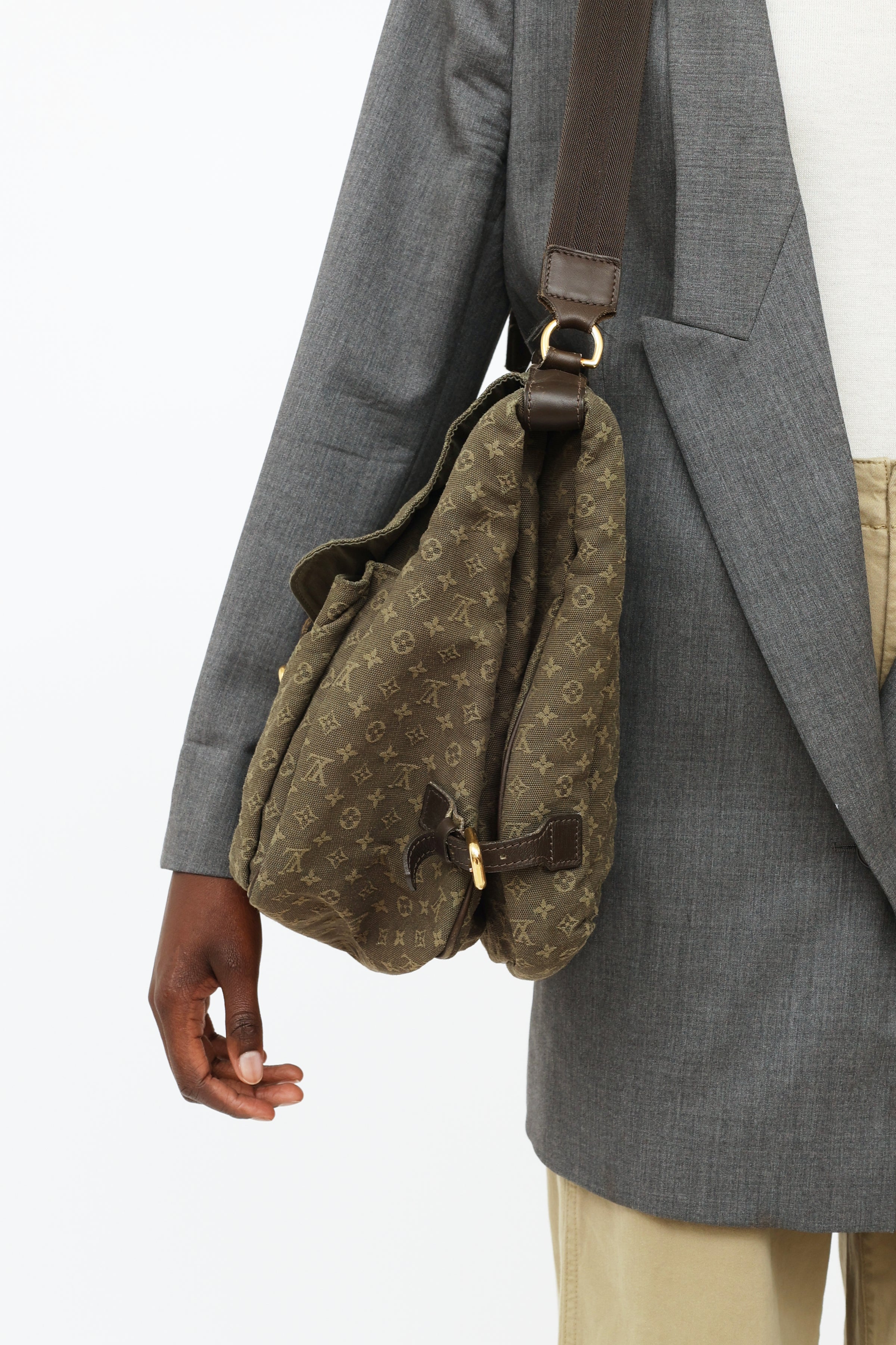 Louis Vuitton // Khaki Mini Lin Maman Messenger Bag – VSP Consignment
