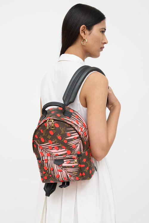 Louis Vuitton 2016 Jungle Dots Monogram Palm Springs Mini Backpack