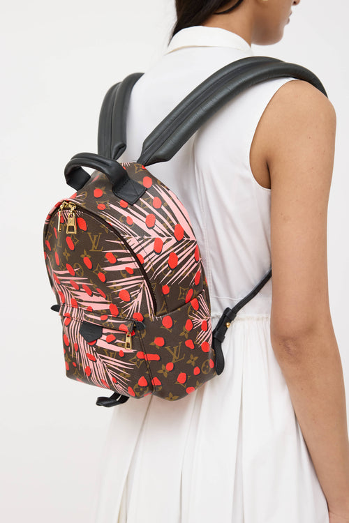 Louis Vuitton 2016 Jungle Dots Monogram Palm Springs Mini Backpack