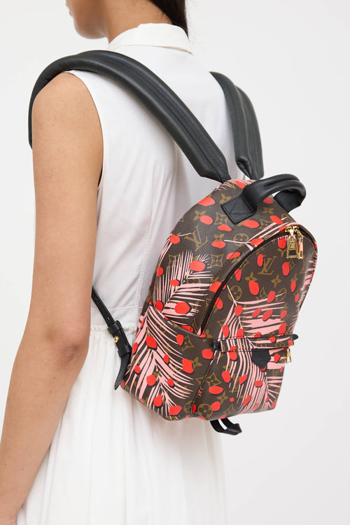 Louis Vuitton 2016 Jungle Dots Monogram Palm Springs Mini Backpack