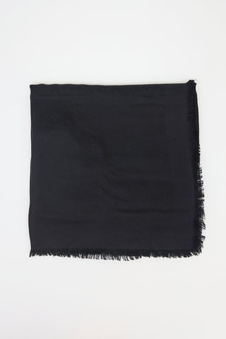 Louis Vuitton Silk & Wool Monogram Scarf