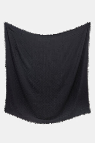 Louis Vuitton Silk & Wool Monogram Scarf
