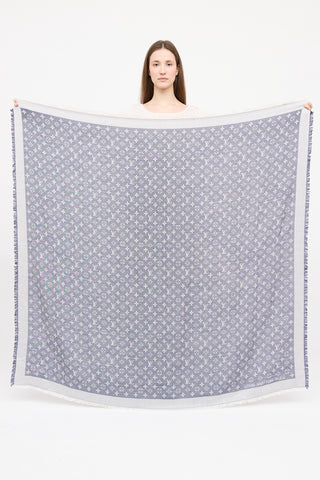 Louis Vuitton Monogram Frayed Scarf