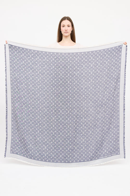Louis Vuitton Monogram Frayed Scarf