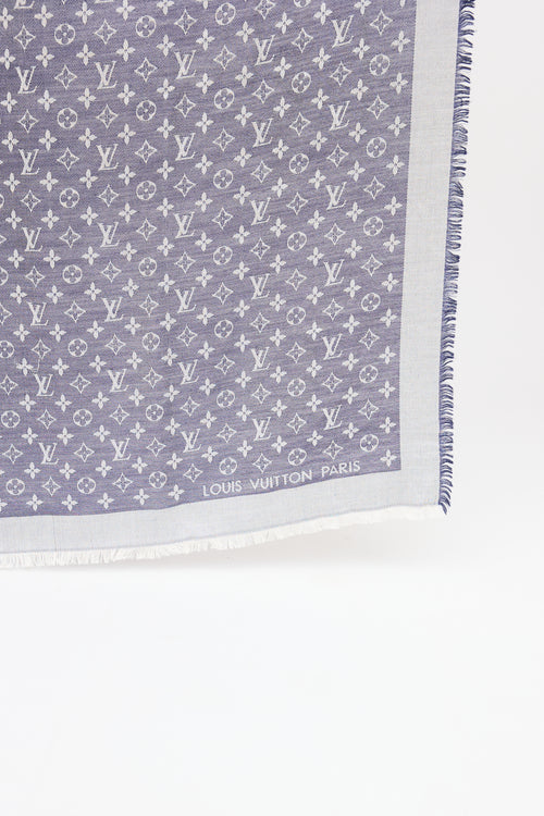 Louis Vuitton Monogram Frayed Scarf