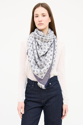 Louis Vuitton Monogram Frayed Scarf