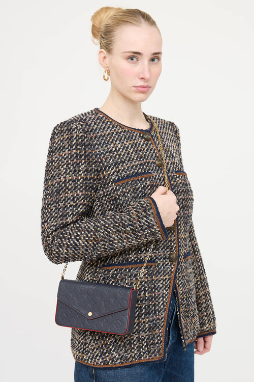 Louis Vuitton Empreinte Leather Félicie Pochette  Bag