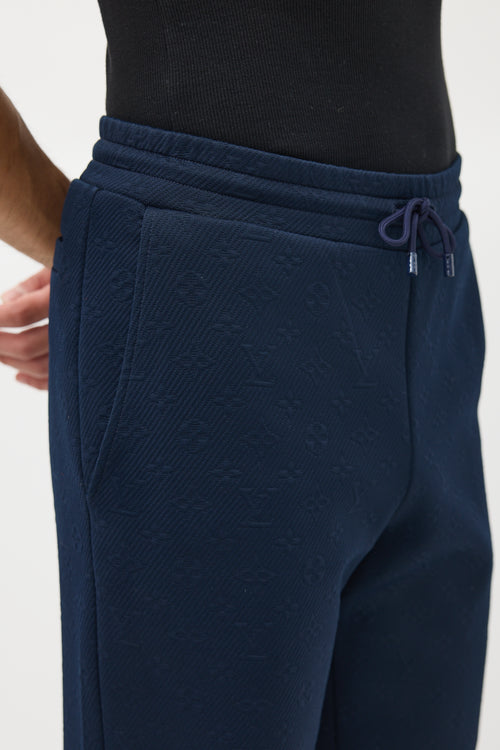 Louis Vuitton Navy Monogram Jacquard Jogger