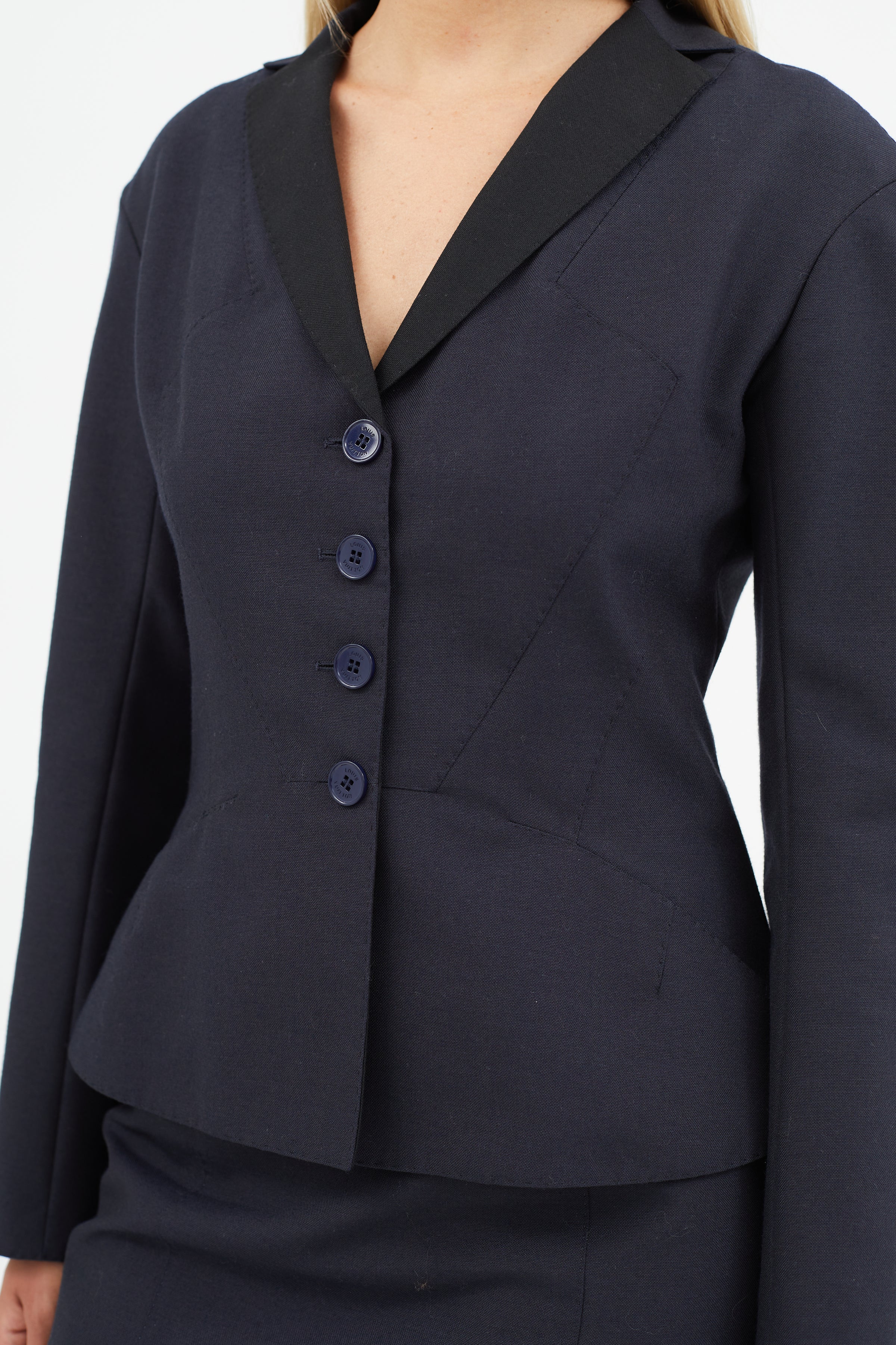 Wool suit Louis Vuitton Black size 52 FR in Wool - 36836095