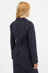 Louis Vuitton Navy & Black Wool Two Piece Suit