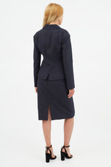 Louis Vuitton Navy & Black Wool Two Piece Suit