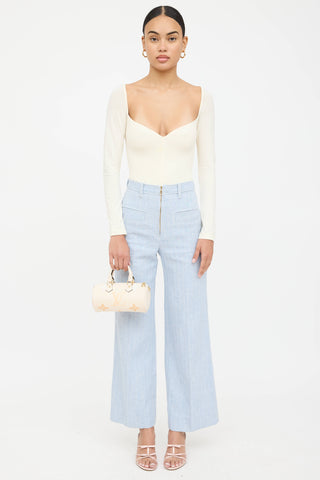 Louis Vuitton Leather Pool Papillion Bag