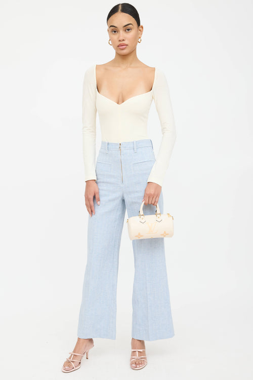 Louis Vuitton Leather Pool Papillion Bag