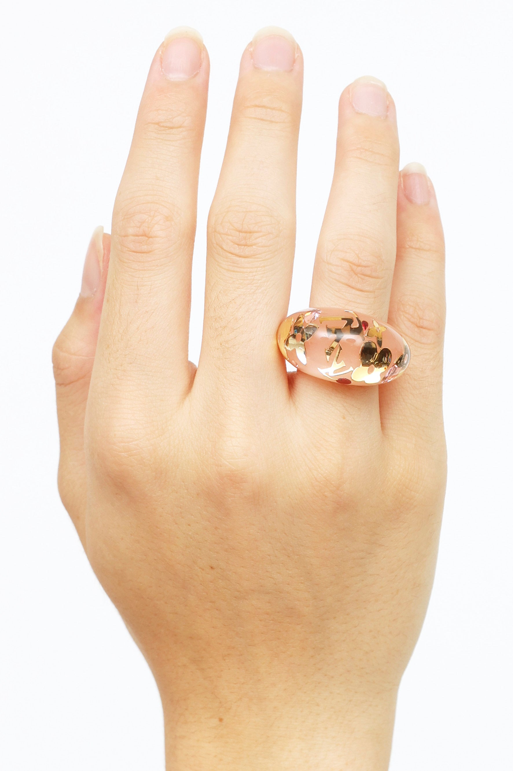 Louis Vuitton Vintage - Inclusion Ring - Pink - Resin - LV Ring - Luxury  High Quality - Avvenice