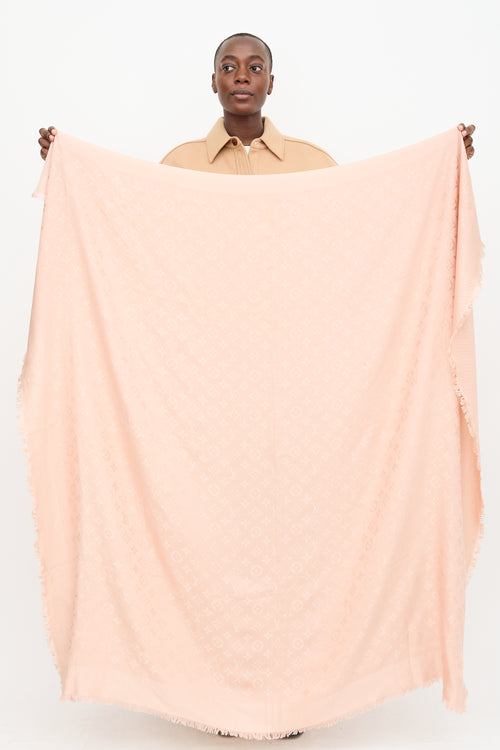 Louis Vuitton Silk & Wool Monogram Scarf