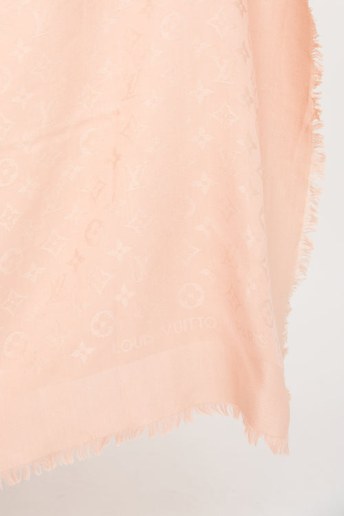 Louis Vuitton Silk & Wool Monogram Scarf