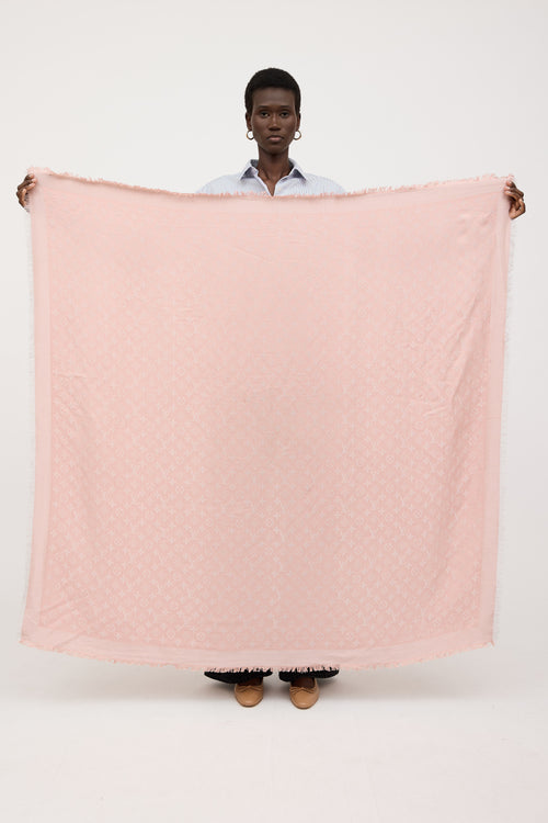 Louis Vuitton Silk Monogram Shawl Scarf
