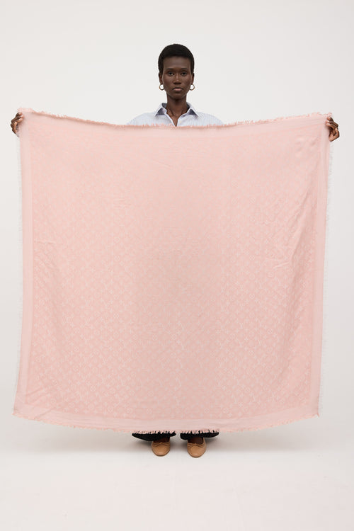 Louis Vuitton Silk Monogram Shawl Scarf